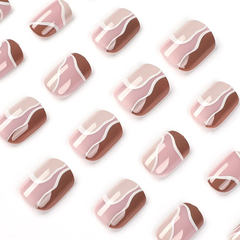 Elegant Nail Art with Geometric Design Stornfield