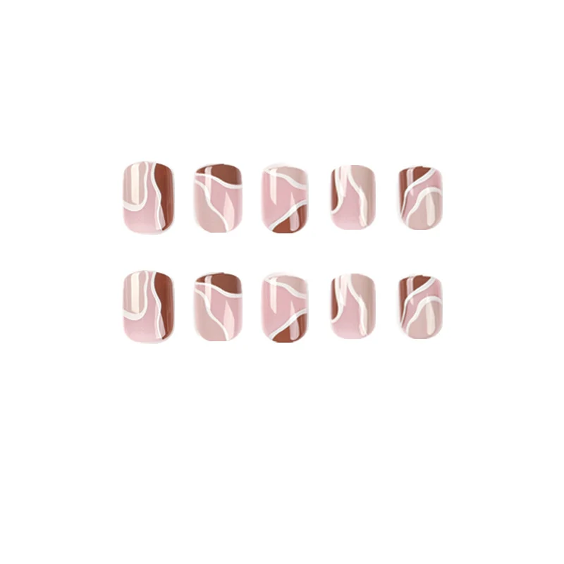 Elegant Nail Art with Geometric Design Stornfield