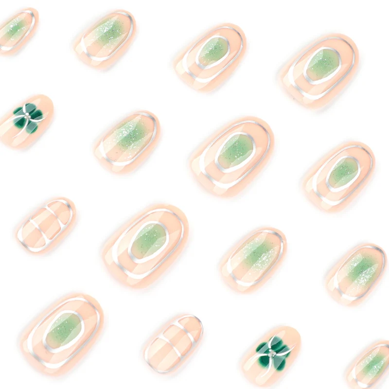 Elegant Nail Art with Floral Design Stornfield