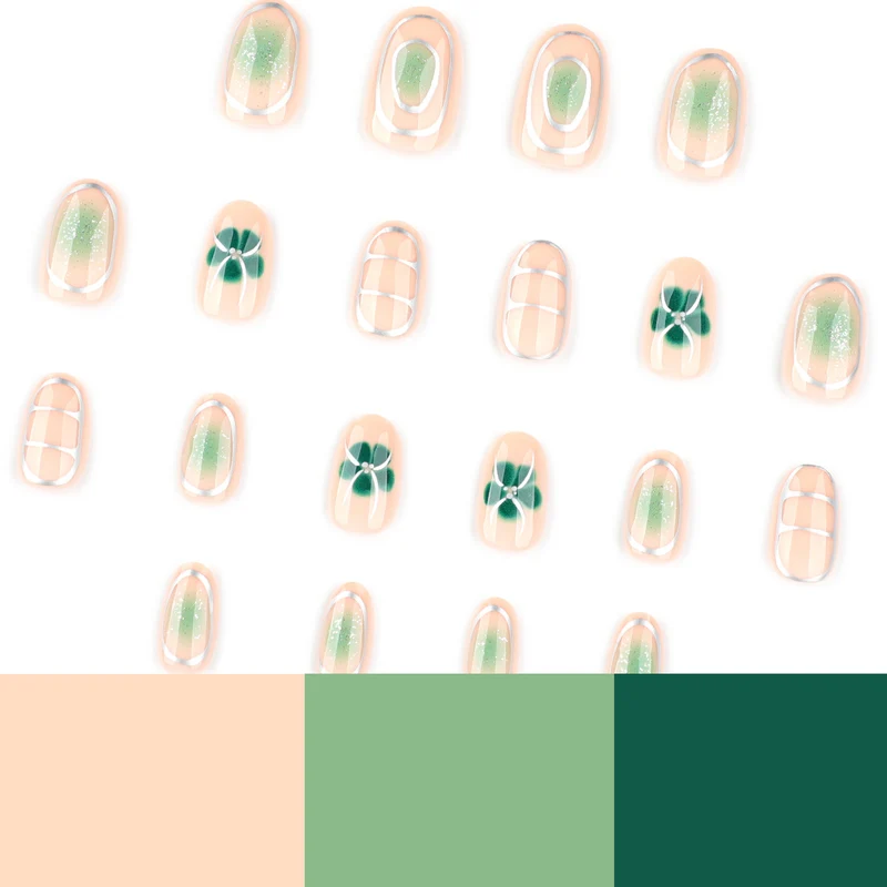 Elegant Nail Art with Floral Design Stornfield