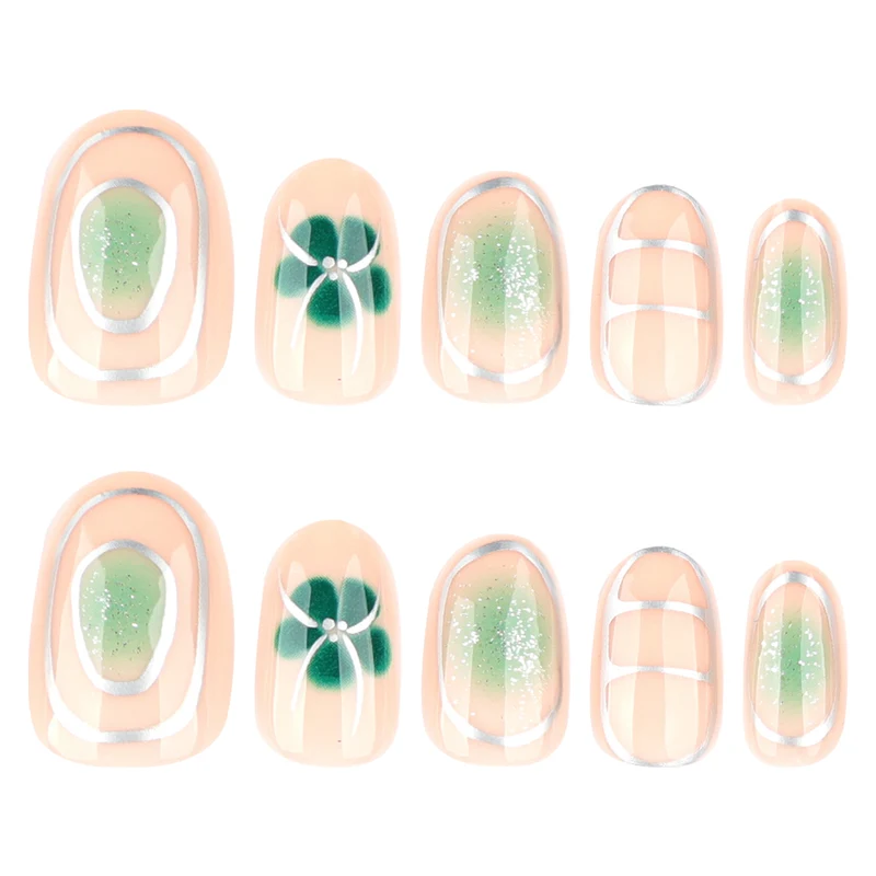 Elegant Nail Art with Floral Design Stornfield