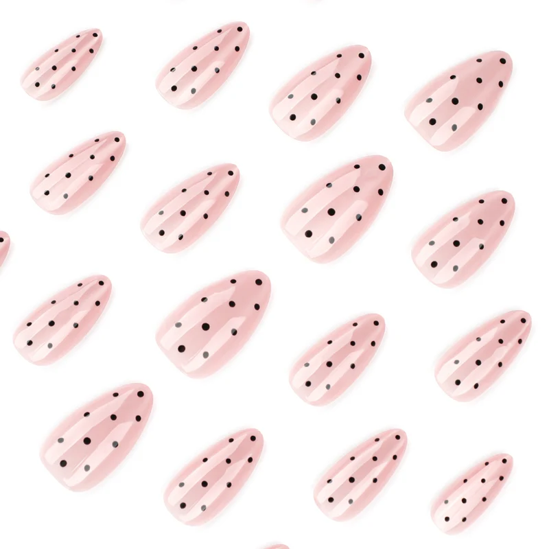 Elegant Nail Designs with Polka Dot Pattern Stornfield