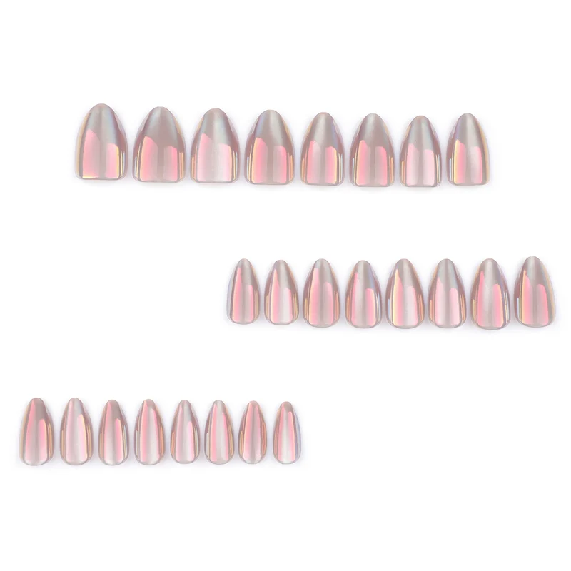 Elegant Artistic Stiletto Nails with Shimmering Gradient Stornfield