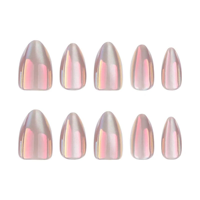 Elegant Artistic Stiletto Nails with Shimmering Gradient Stornfield