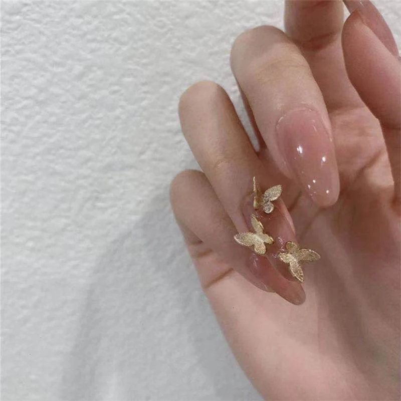 Elegant artificial nails with butterfly design Stornfield