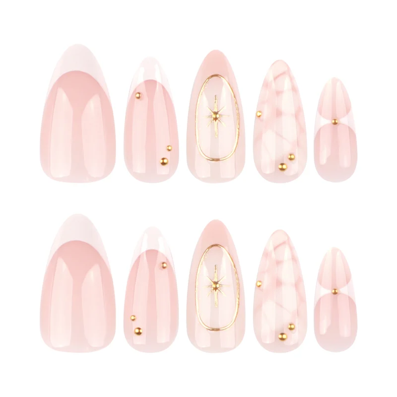 Elegant artificial nails with lustrous accents Stornfield