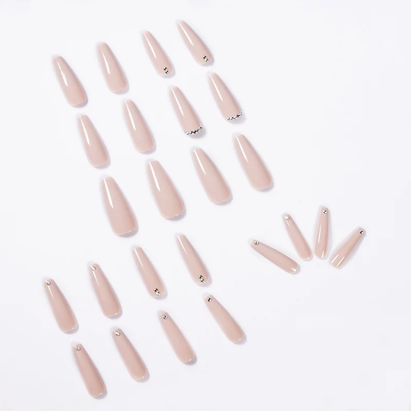 Elegant fake nails with glitter accents Stornfield
