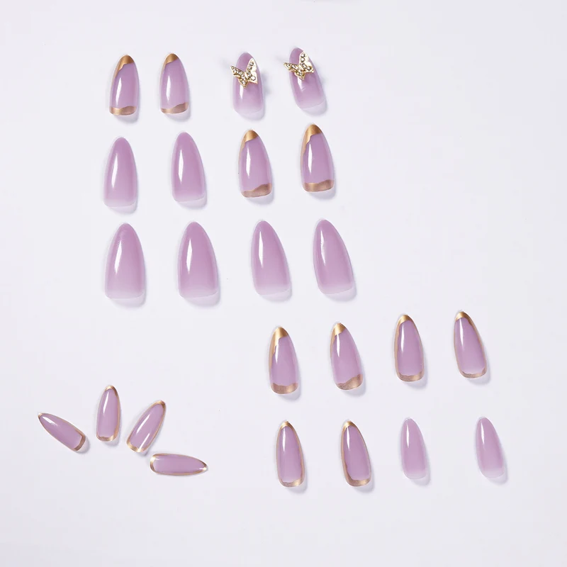 Elegant fake nails with glitter accents Stornfield
