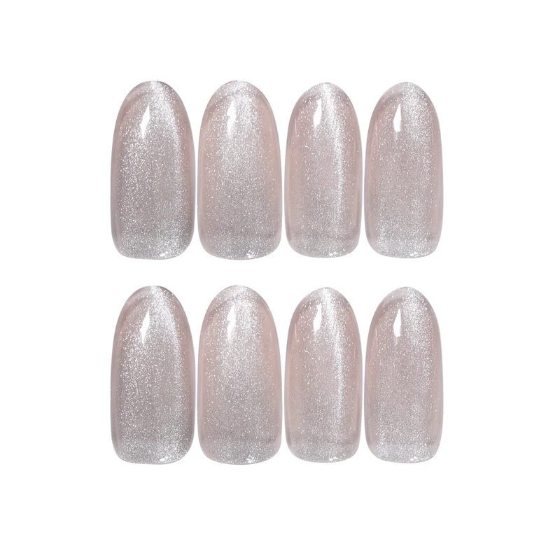 Elegant artificial nails with glitter and ombre effect Stornfield