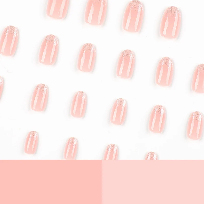 Elegant artificial nails with glitter detail Stornfield