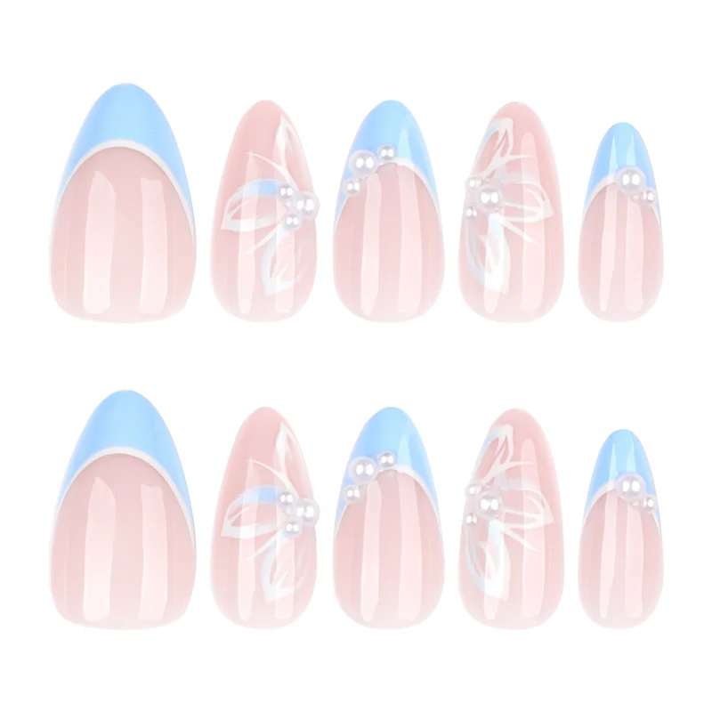 Elegant artificial nails with floral accents and glamorous design Stornfield