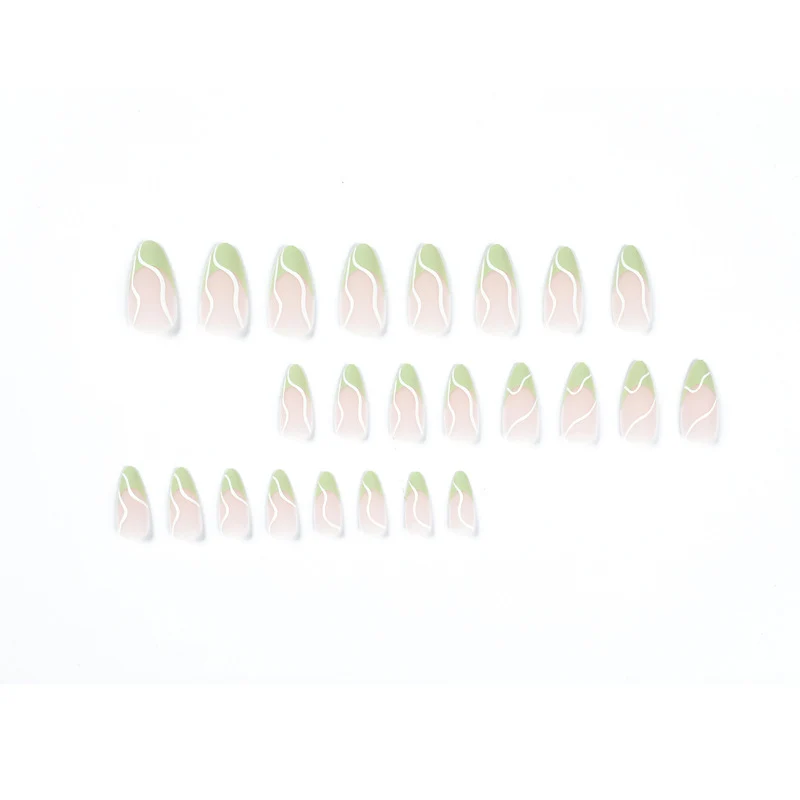 Elegant Artificial Nails with Floral and Modern Design Stornfield