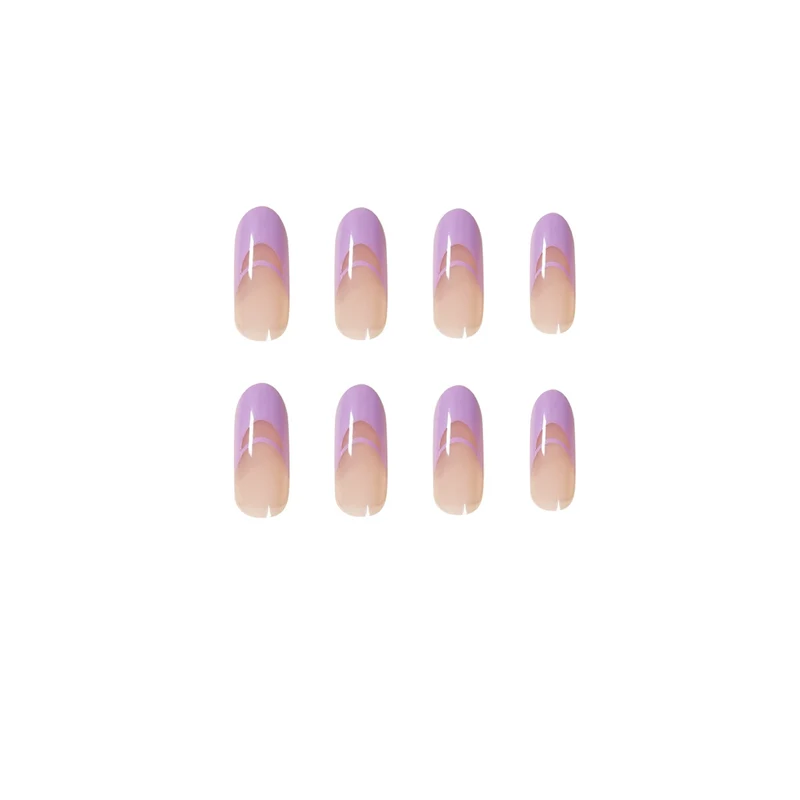 Elegant artificial nails with fine ombre design and noble accents Stornfield