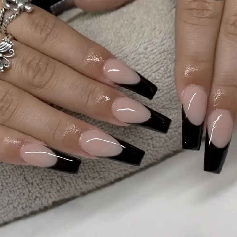 Elegant Gel Nails with trendy French Tip Stornfield