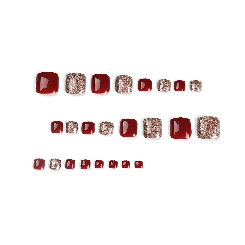 Elegant foot nail art with glitter and gradient Stornfield