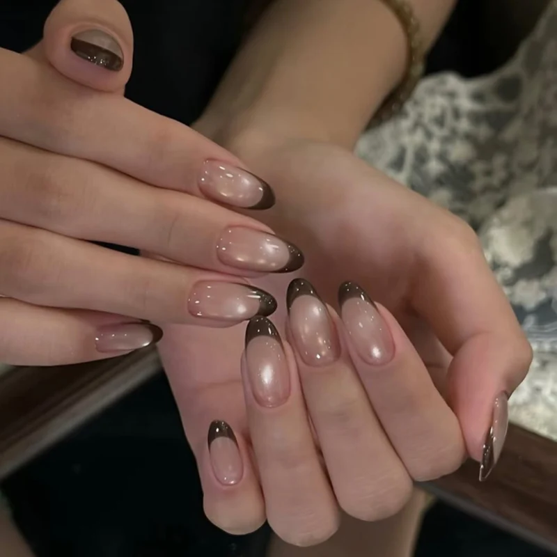Elegant Acrylic Nails with Modern Ombre Design Stornfield