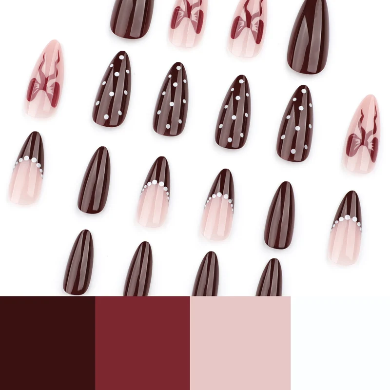 Elegantly designed stiletto nails with artistic accents Stornfield