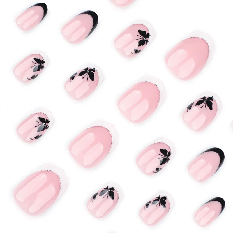 Elegantly designed nail art with butterfly motif Stornfield