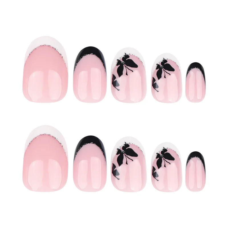 Elegantly designed nail art with butterfly motif Stornfield