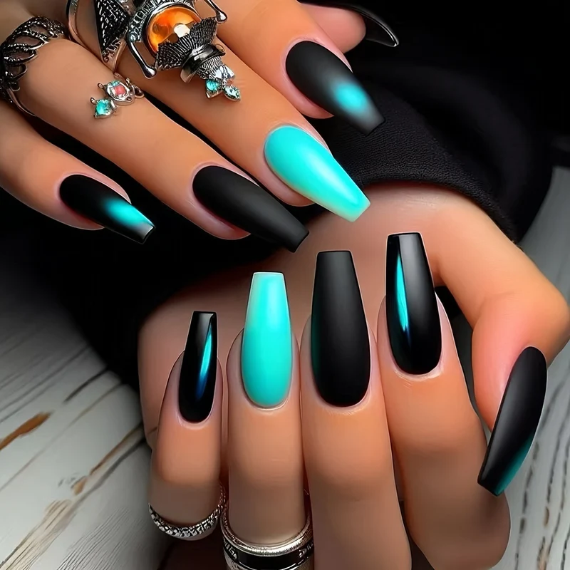 Acrylic Nails in Trendy Ombré Design Stornfield