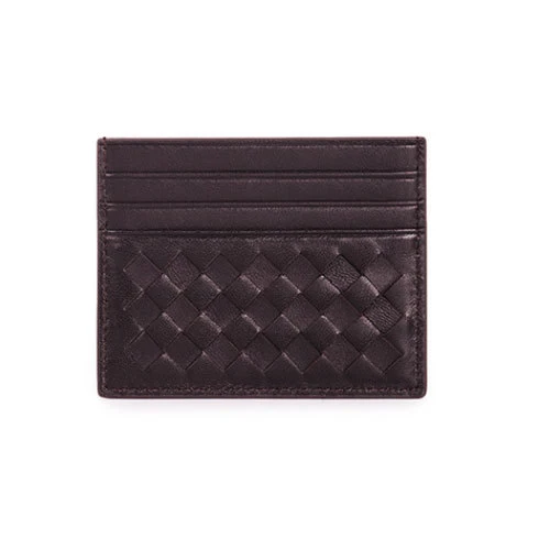 Woven Leather Credit Card Holder Stornfield