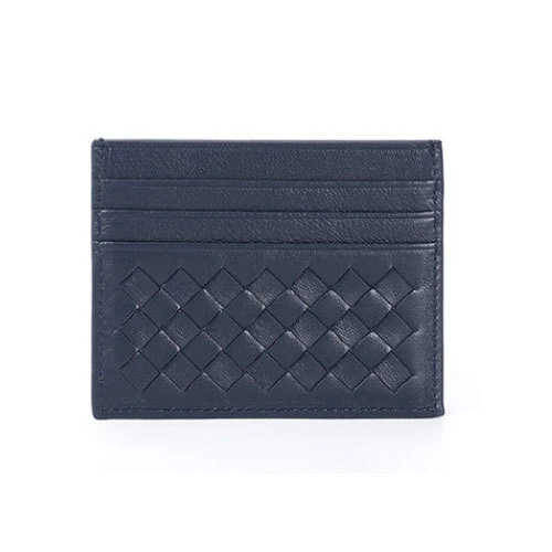 Woven Leather Credit Card Holder Stornfield