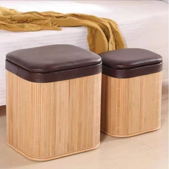 Multifunctional Stool Made of Natural Material Stornfield