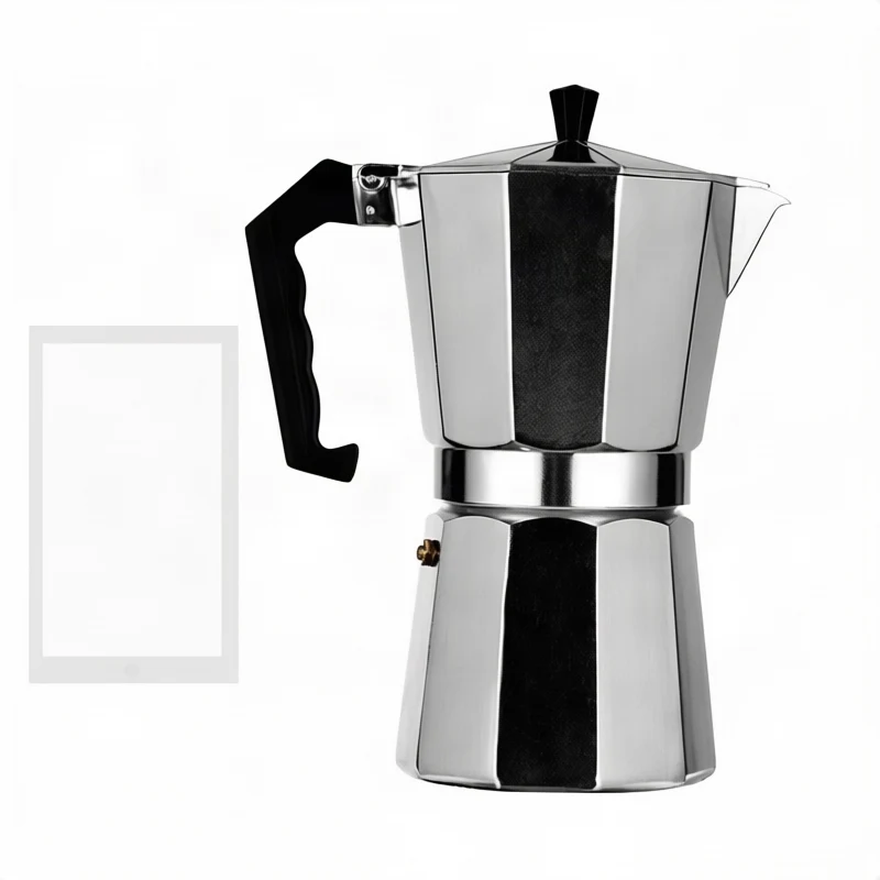 Stainless steel espresso maker