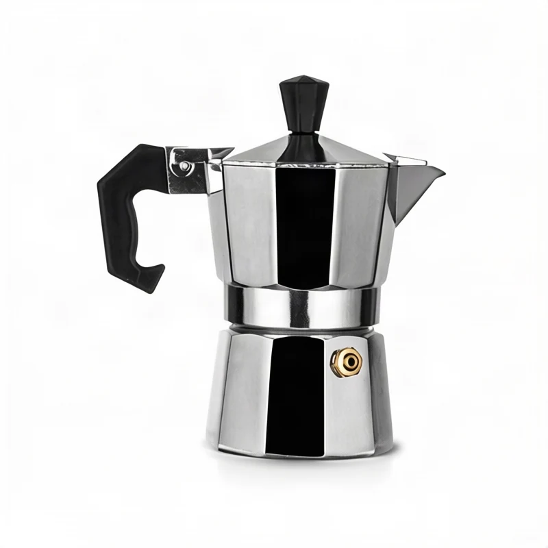 Stainless steel espresso maker