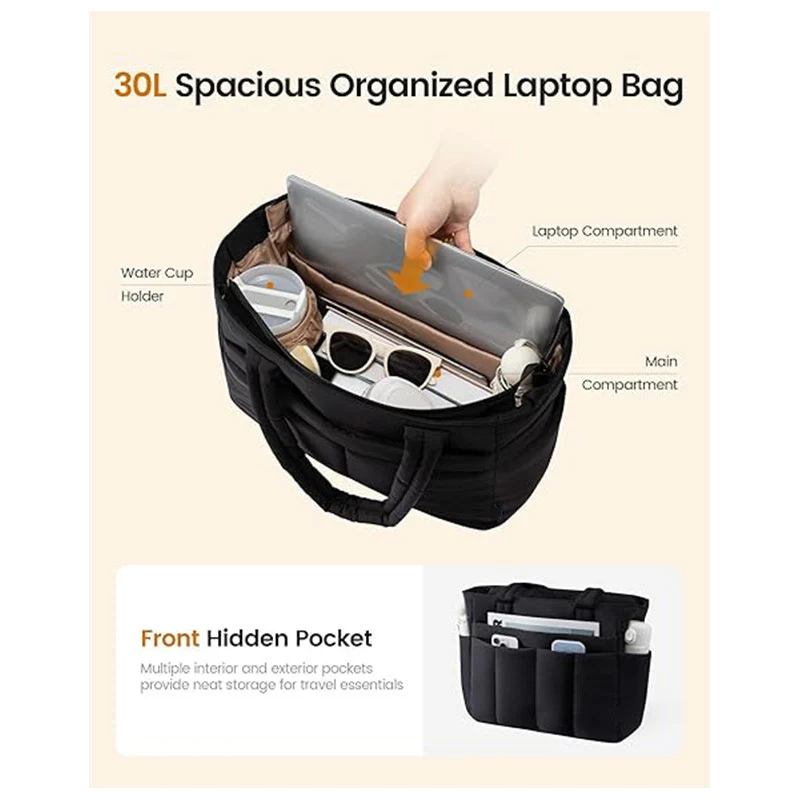 Multifunctional handbag with multiple compartments and insulating function Stornfield