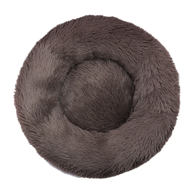 Round Plush Nest Dog Bed