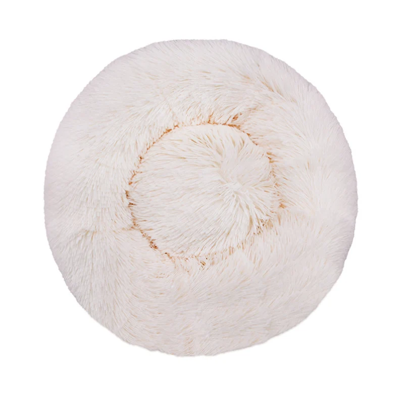 Round Plush Nest Dog Bed