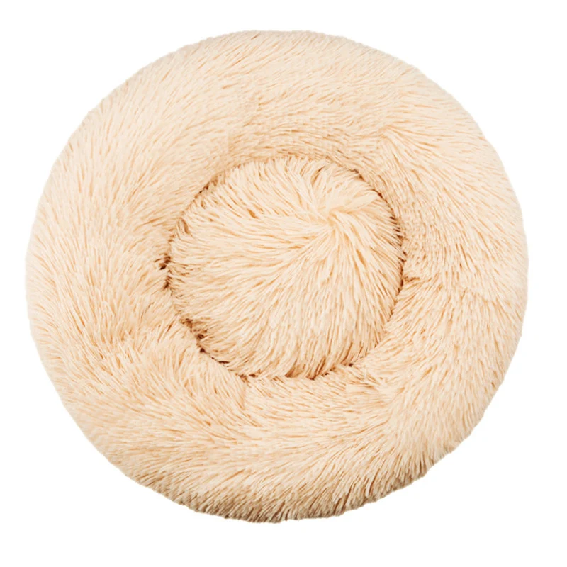 Round Plush Nest Dog Bed