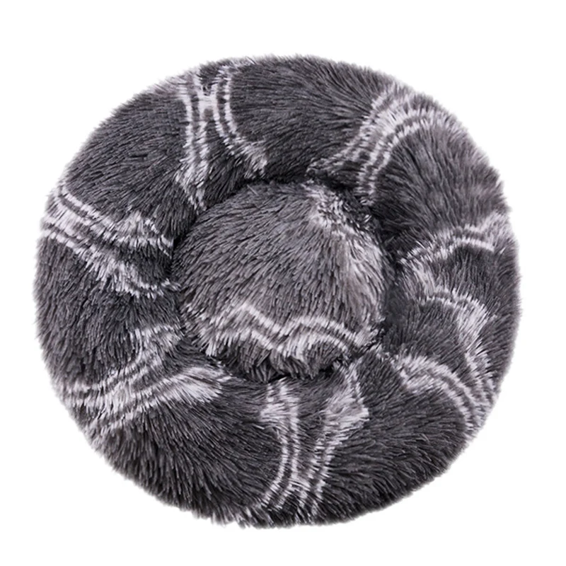 Round Plush Nest Dog Bed