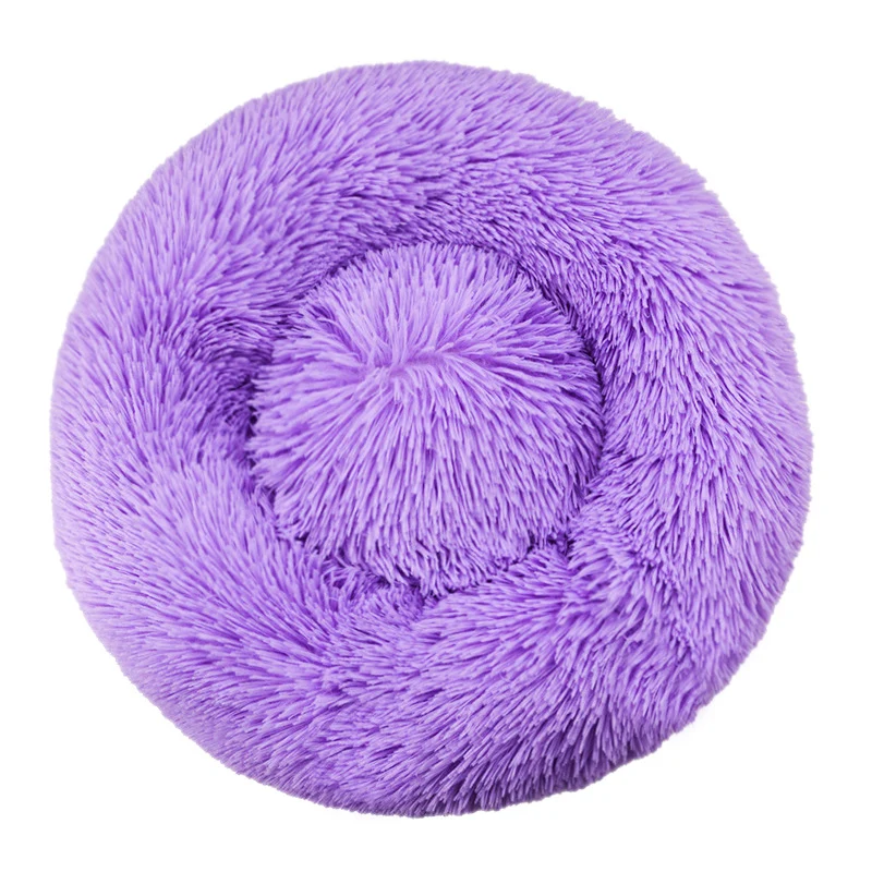 Round Plush Nest Dog Bed