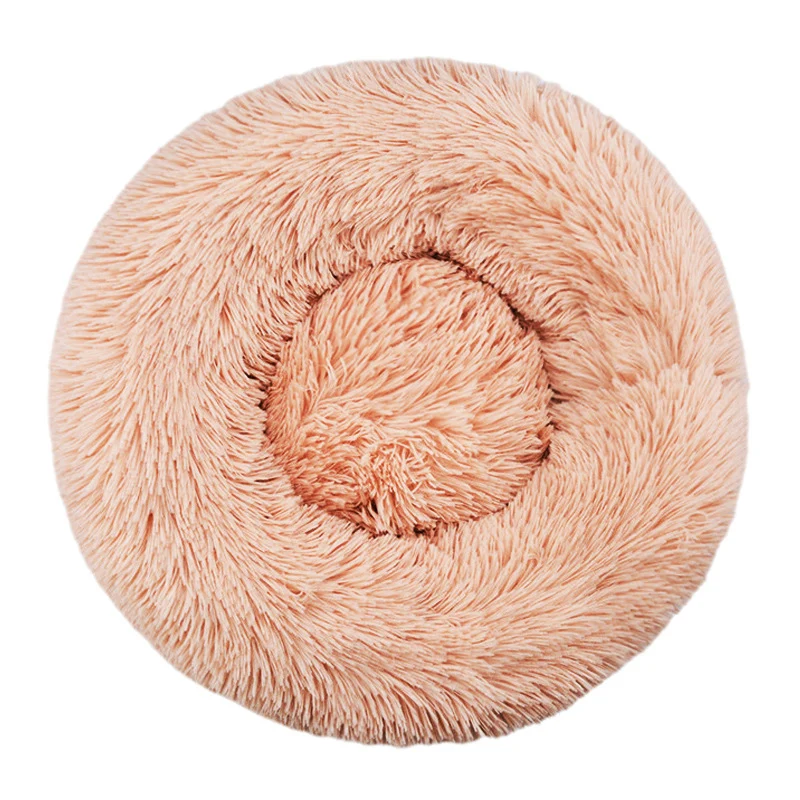 Round Plush Nest Dog Bed