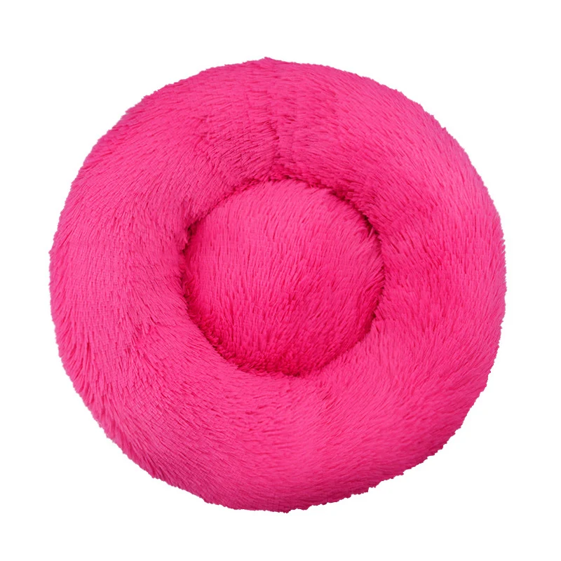 Round Plush Nest Dog Bed