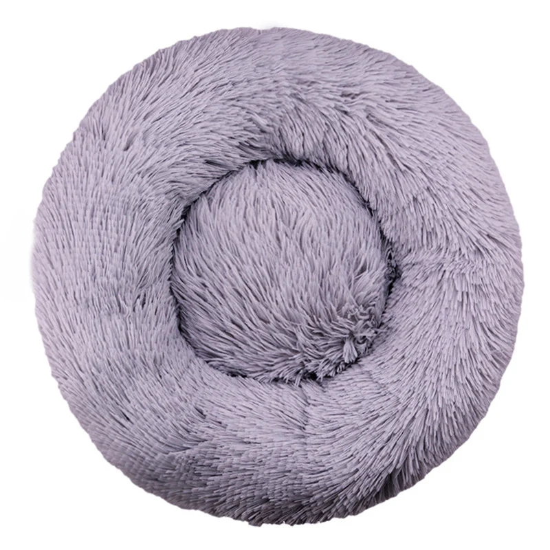 Round Plush Nest Dog Bed