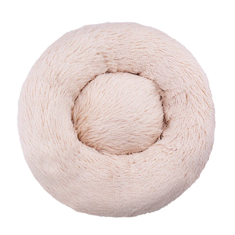 Round Plush Nest Dog Bed