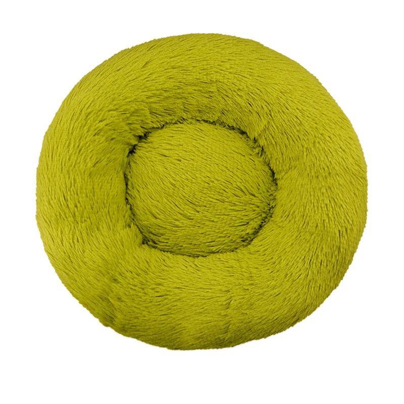 Round Plush Nest Dog Bed