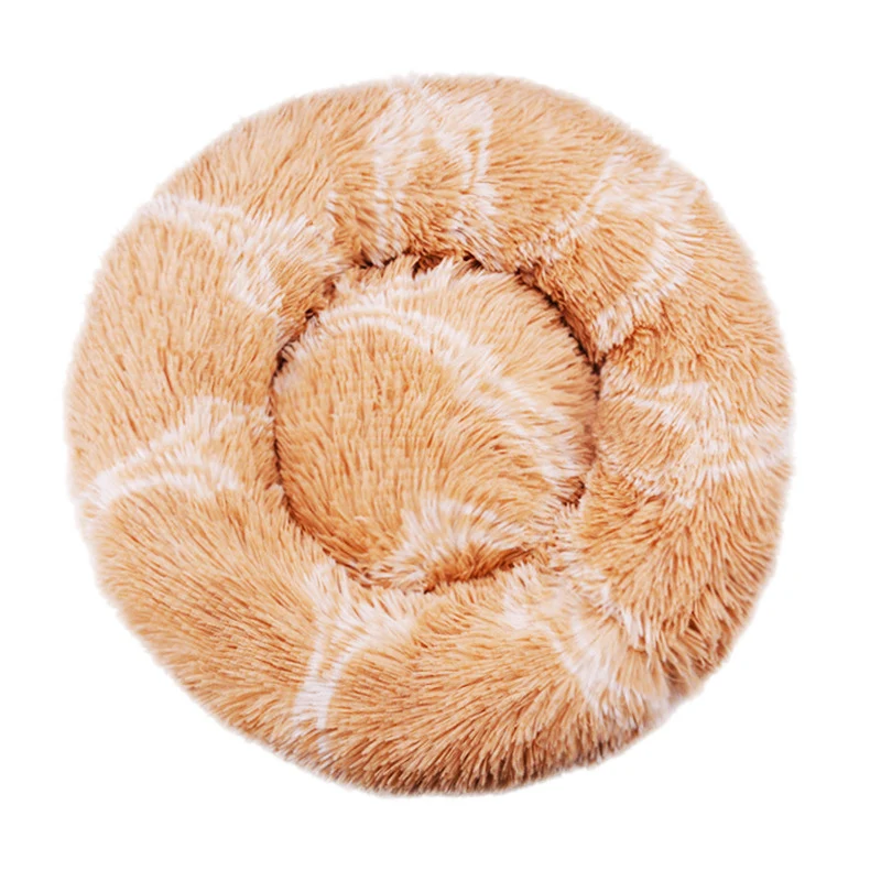 Round Plush Nest Dog Bed