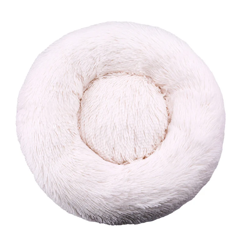 Round Plush Nest Dog Bed