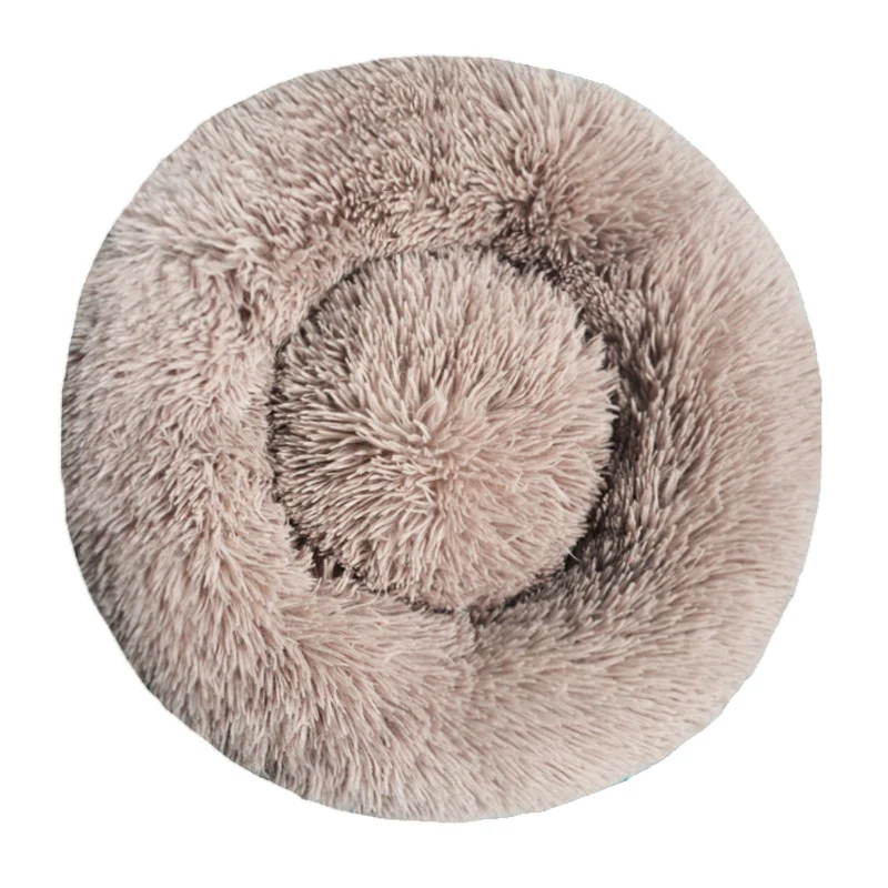 Round Plush Nest Dog Bed