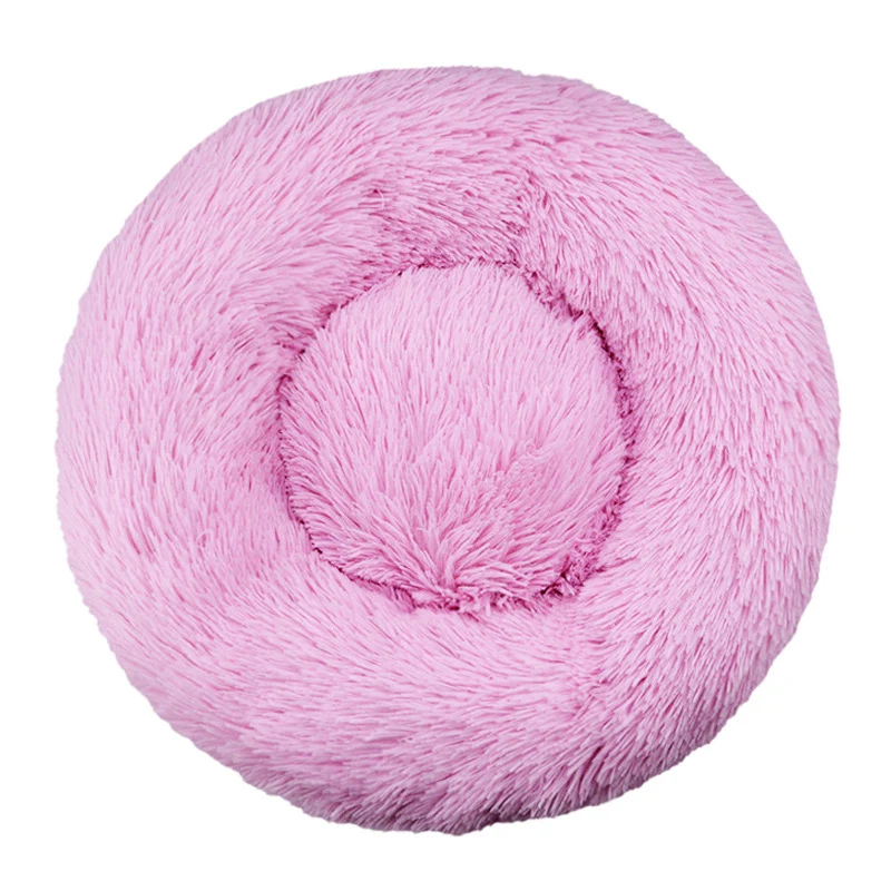 Round Plush Nest Dog Bed