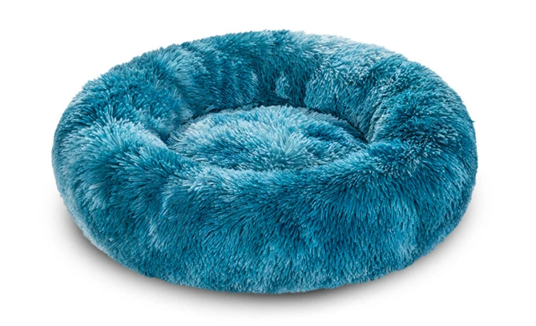 Round Plush Nest Dog Bed