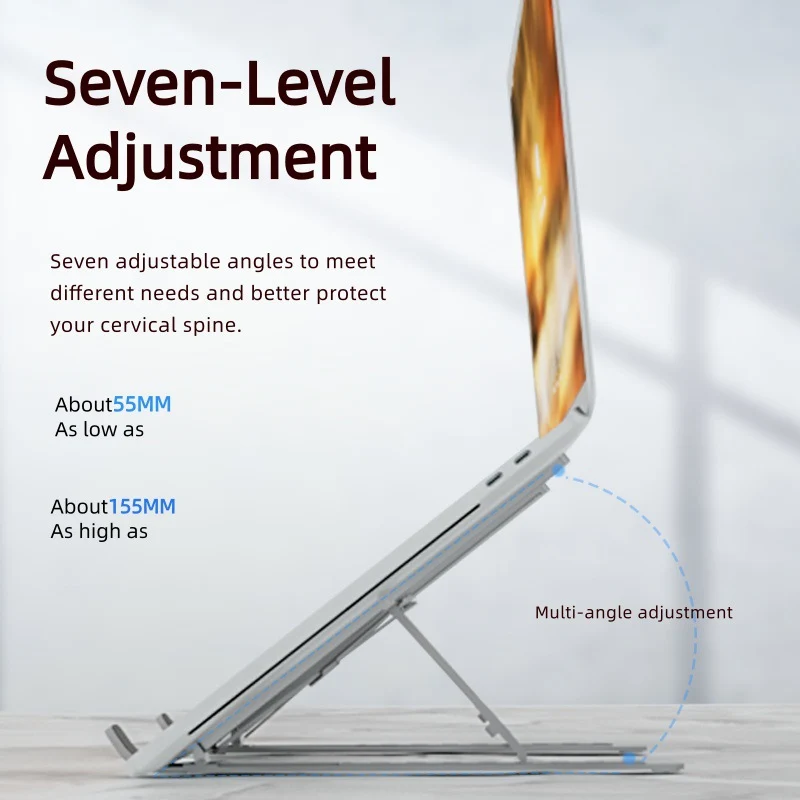 Unisex Ergonomic Laptop Holder with Adjustable Tilt Angle Stornfield