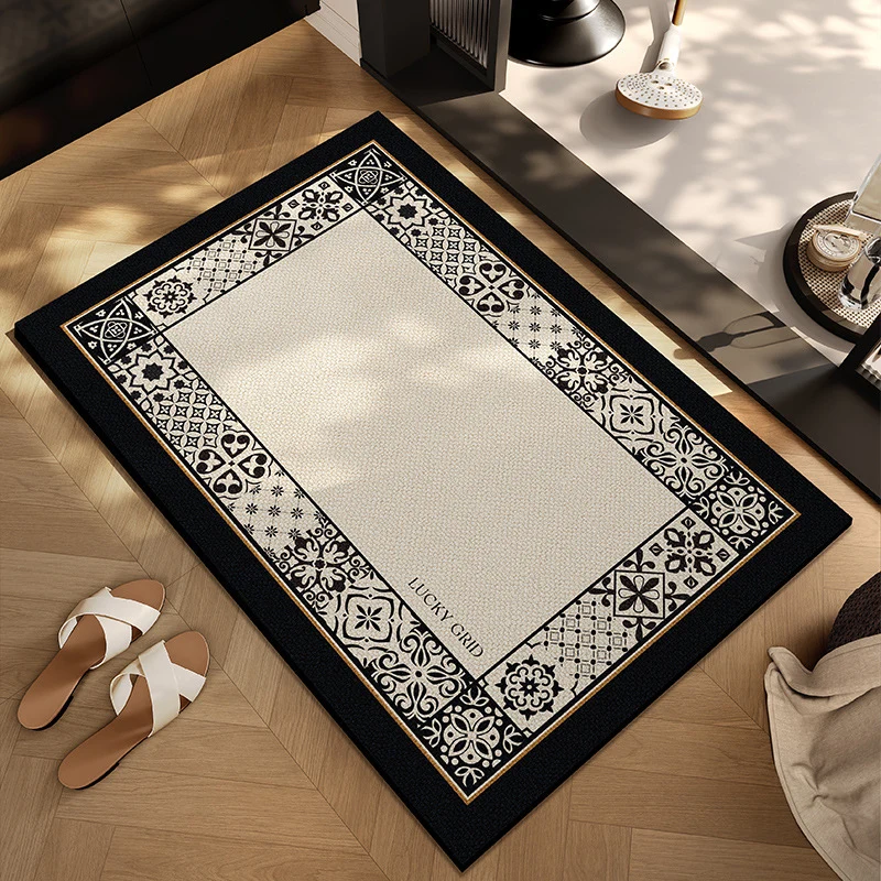 Checkerboard Patterned Entryway Mat Stornfield