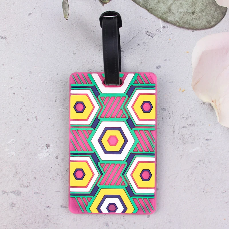 Geometric Pattern Luggage Tag Stornfield