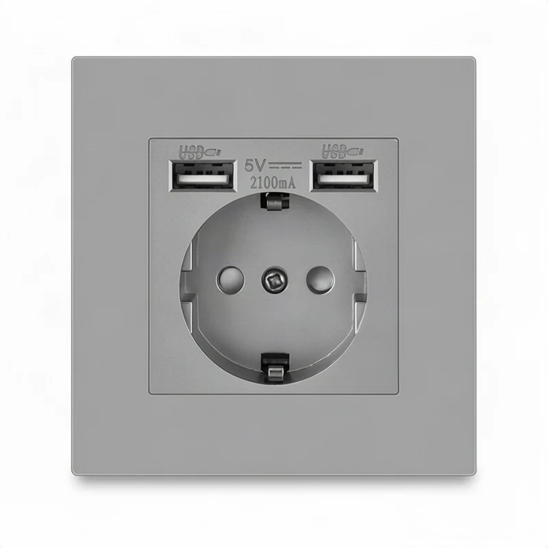 European flush-mounted socket 16 A