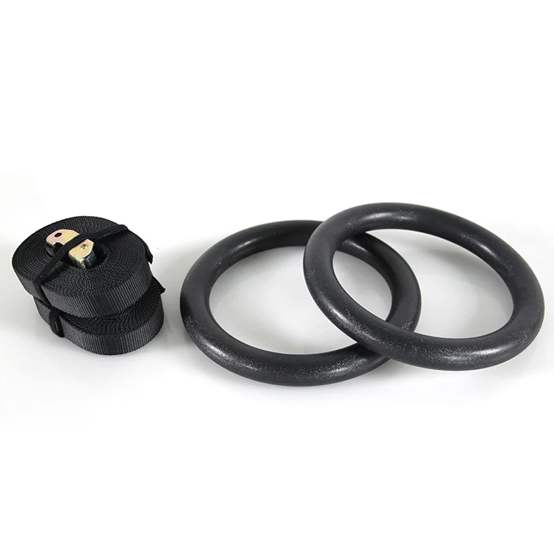 Wood Gymnastics Rings with Strap